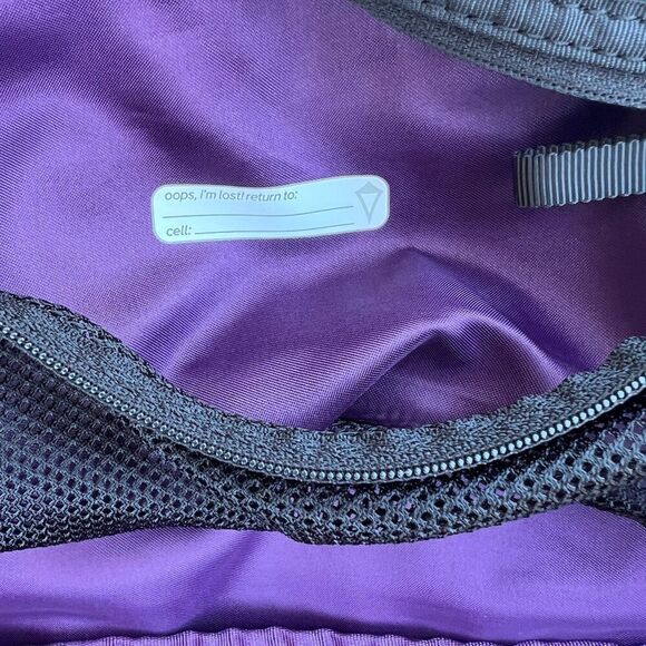 Ivivva by Lululemon Girls Playful Poise Backpack Galactic Grape/ Metallic Silver - Picture 7 of 12